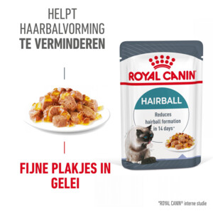 12x Royal Canin Hairball Care Jelly Kattenvoer Nat 85 gr