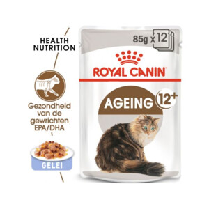 12x Royal Canin Kattenvoer Nat Ageing 12+ Jelly 85 gr