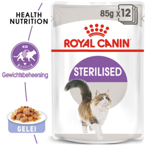 12x Royal Canin Sterilised Jelly Kattenvoer Nat 85 gr