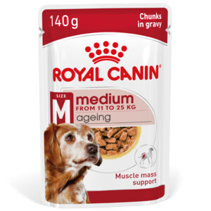 10x Royal Canin Medium Ageing 10+ Hondenvoer Nat