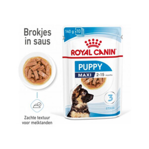 10x Royal Canin Maxi Puppy Hondenvoer Nat 140 gr