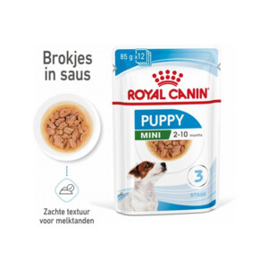 12x Royal Canin Mini Puppy Hondenvoer Nat 85 gr