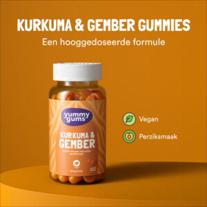 Yummygums Kurkuma Gember Gummies - 24.95 euro