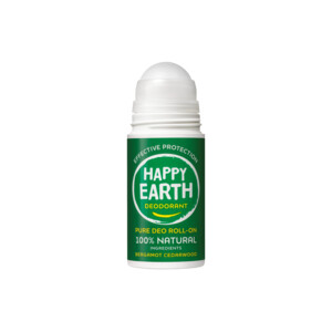 6x Happy Earth 100% Natuurlijke Deodorant Roller Bergamot Cedarwood - 25.47 euro