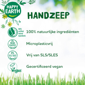 6x Happy Earth 100% Natuurlijke Handzeep Navulling Jasmine Ho Wood - 23.97 euro