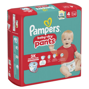 4x Pampers Baby Dry Luierbroekjes Maat 4 (9-15 kg) - 58.49 euro