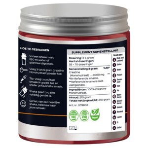 Lucovitaal Creatine Monohydraat Poeder Puur - 12.99 euro