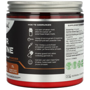 Lucovitaal Creatine Monohydraat Poeder Puur - 12.99 euro