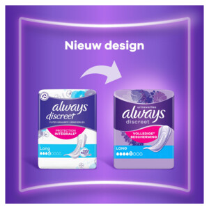 4x Always Discreet Incontinentie verband Long - 18.35 euro