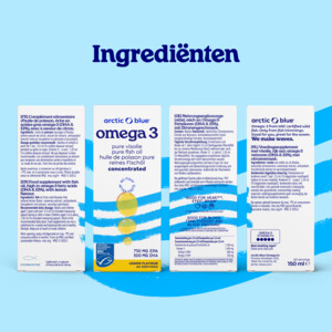 Arctic Blue Visolie Omega-3 EPA 750mg & DHA 500mg Citroensmaak - 34.69 euro