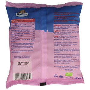 Bambix Bearsnacks 6+ mnd Aardbei Bosbes Bio - 1.79 euro