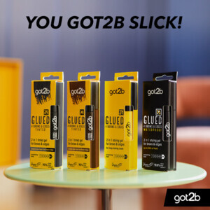 6x Got2b Glued 4 Brows & Edges Tinted Black - 30.51 euro