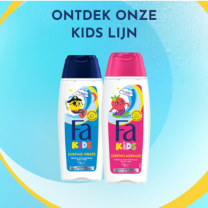 12x Fa Douchegel & Shampoo Kids Surfing Mermaid - 24.34 euro