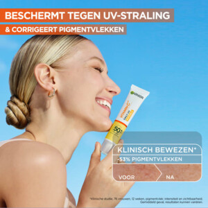 Garnier Vitamine C* Daily UV Anti-pigmentvlekken Fluid SPF 50+ Transparant - 17.99 euro