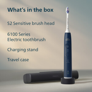 Philips Sonicare Elektrische Tandenborstel Series 6100 Marineblauw HX7403/05 - 116.99 euro