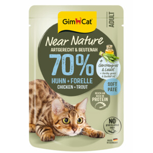 GimCat Kattenvoer Near Nature Kip & Forel 85 gr