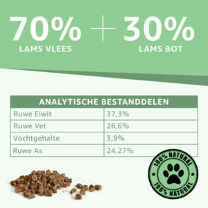 Woef Woef Hondensnack Lams Trainers S 100 gr