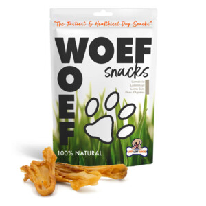 4x Woef Woef Hondensnack Lamshuid L 250 gr