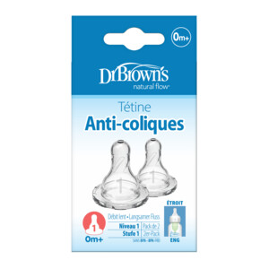 Dr. Browns Speen Fase 1 Smalle Halsfles Transparant - 7.49 euro