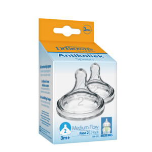 Dr. Browns Options+ Speen Fase 2 Brede Halsfles Transparant - 8.25 euro