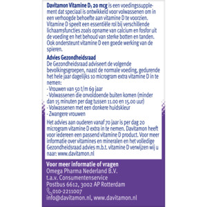 Davitamon Vitamine D3 20mcg Hoog Gedoseerd - 10.65 euro