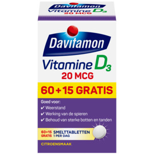 Davitamon Vitamine D3 20mcg Hoog Gedoseerd - 10.65 euro