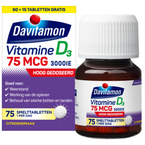 Davitamon Vitamine D3 75mcg Hoog Gedoseerd - 11.05 euro