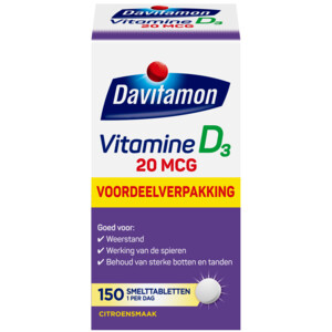Davitamon Vitamine D3 20mcg Hoog Gedoseerd - 16.89 euro