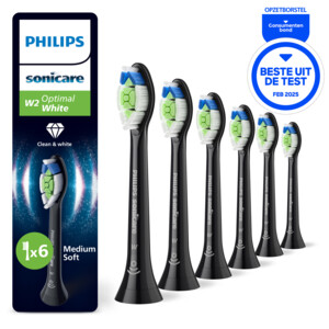 Philips Sonicare Optimal White W2 Opzetborstels Zwart - 32.99 euro