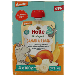 Holle Knijpfruit Multipack 6+ mnd Banana Lama - 5.15 euro