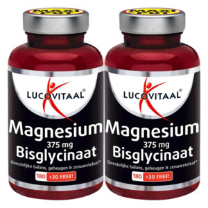 Lucovitaal 2x Magnesium 375mg Bisglycinaat 210 tabletten - 420 stuks