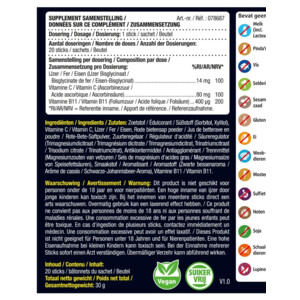 Lucovitaal IJzer Bisglycinaat Direct Bosbessensmaak - 9.99 euro