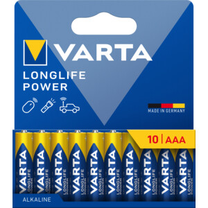 Varta Longlife Power Batterijen AAA Blister - 6.49 euro