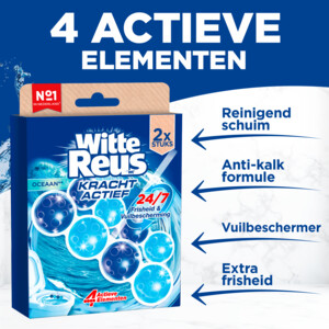 Witte Reus Toiletblok Kracht Actief  Oceaan - 2.89 euro