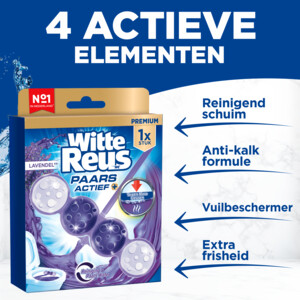 10x Witte Reus Toiletblok Paars Actief - 20.75 euro