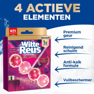 10x Witte Reus Toiletblok De Luxe  Delicate Magnolia - 17.83 euro