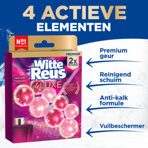 10x Witte Reus Toiletblok DeLuxe  Delicate Magnolia - 30.49 euro