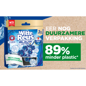 10x Witte Reus Toiletblok Blauw Actief  Hygiene - 52.49 euro