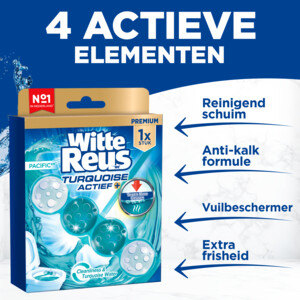 10x Witte Reus Toiletblok Turquoise Actief - 20.75 euro