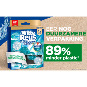 10x Witte Reus Toiletblok Turquoise Actief - 20.75 euro