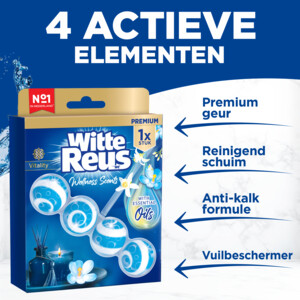 10x Witte Reus Toiletblok Wellness Scents  Vitality - 20.75 euro