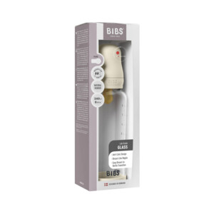 Bibs Babyfles Glas Complete Set Ivory - 18.99 euro