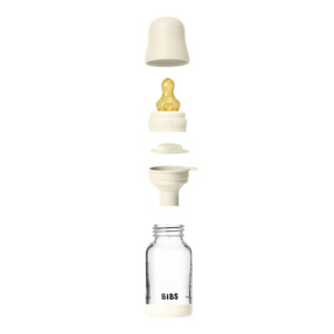 Bibs Babyfles Glas Complete Set Ivory - 15.99 euro
