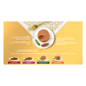Gourmet Gold Kattenvoer Nat Mousse Multipack Kip & Tonijn & Kalkoen & Konijn - 33.55 euro
