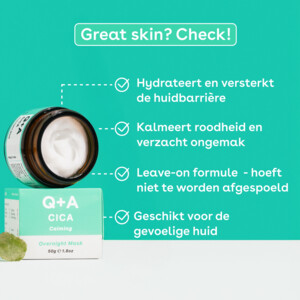 Q+A Overnight Mask Cica - 13.99 euro