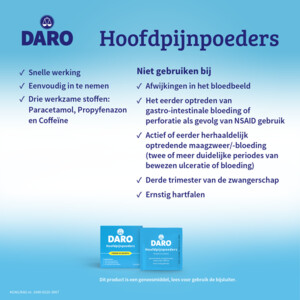 Daro Hoofdpijnpoeders - 6.49 euro