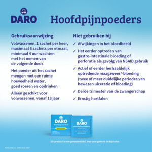 Daro Hoofdpijnpoeders - 6.49 euro