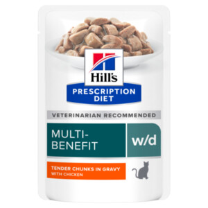 Hill's Prescription Diet w/d Multi-Benefit Kattenvoer Nat Kip