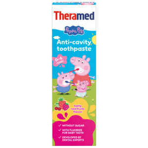 Theramed Tandpasta Junior 0-6 mnd Peppa Pig Rood Fruit - 2.25 euro