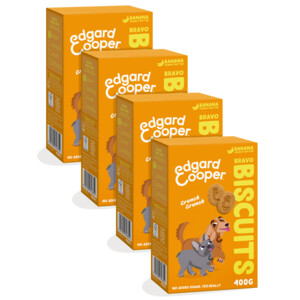 4x Edgard & Cooper Adult Biscuit  Banaan & Pinda